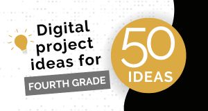 image that states 50 ideas for fourth grade