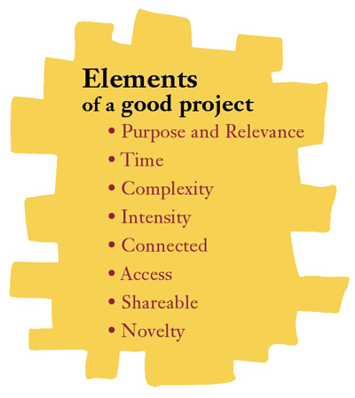 list of 8 elements that make a great project
